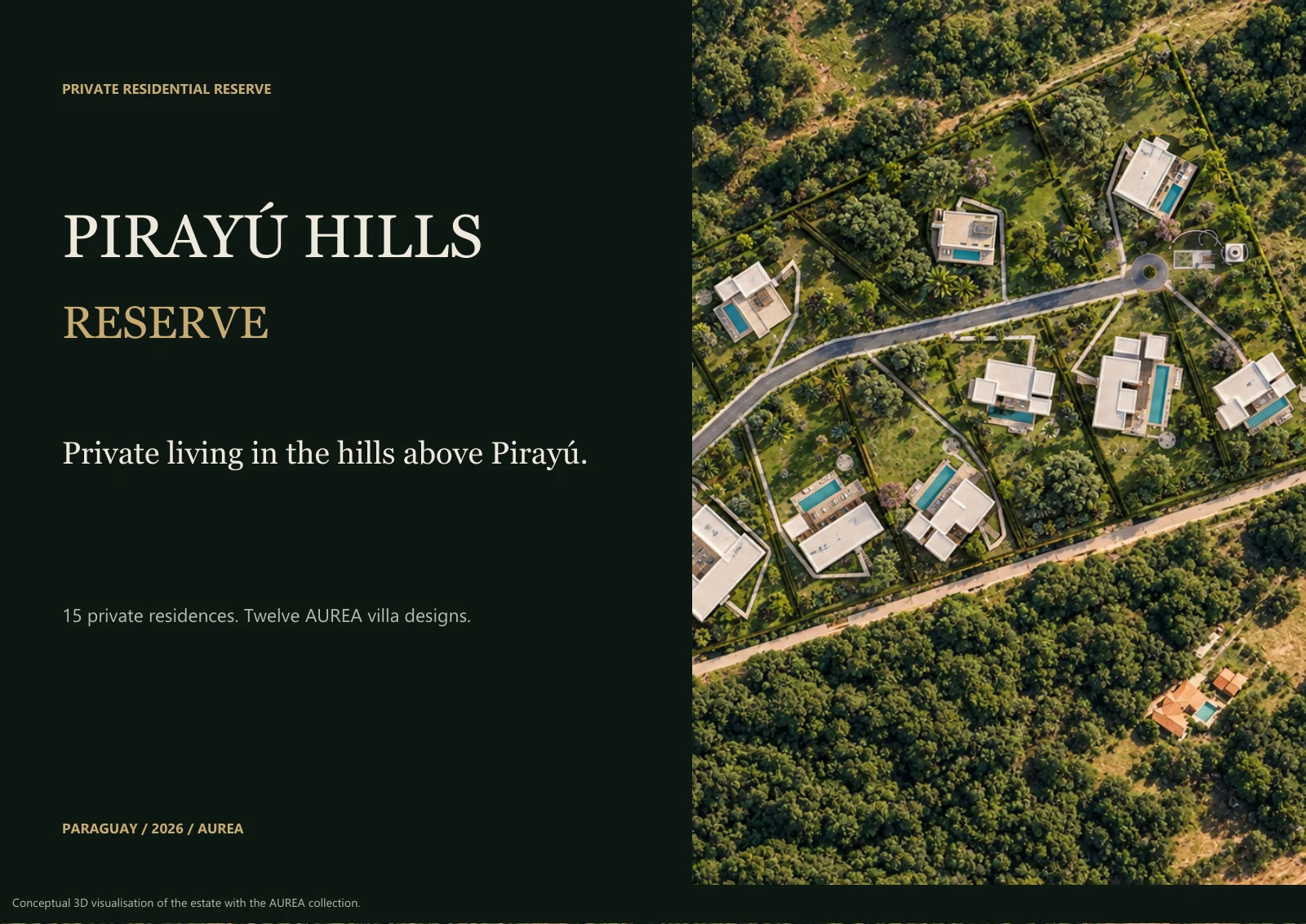 Cover of the Pirayú Hills Reserve client presentation